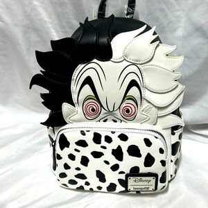Loungefly Backpack Cruella De Vil DISNEY 101 DALMATIONS Standard Size.